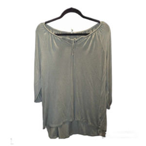 Women's Large Green Shirt with String Ties Size Large